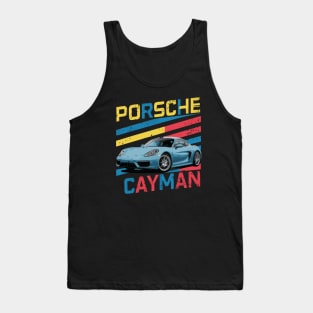 Porsche Cayman Vintage Car Classic Tank Top